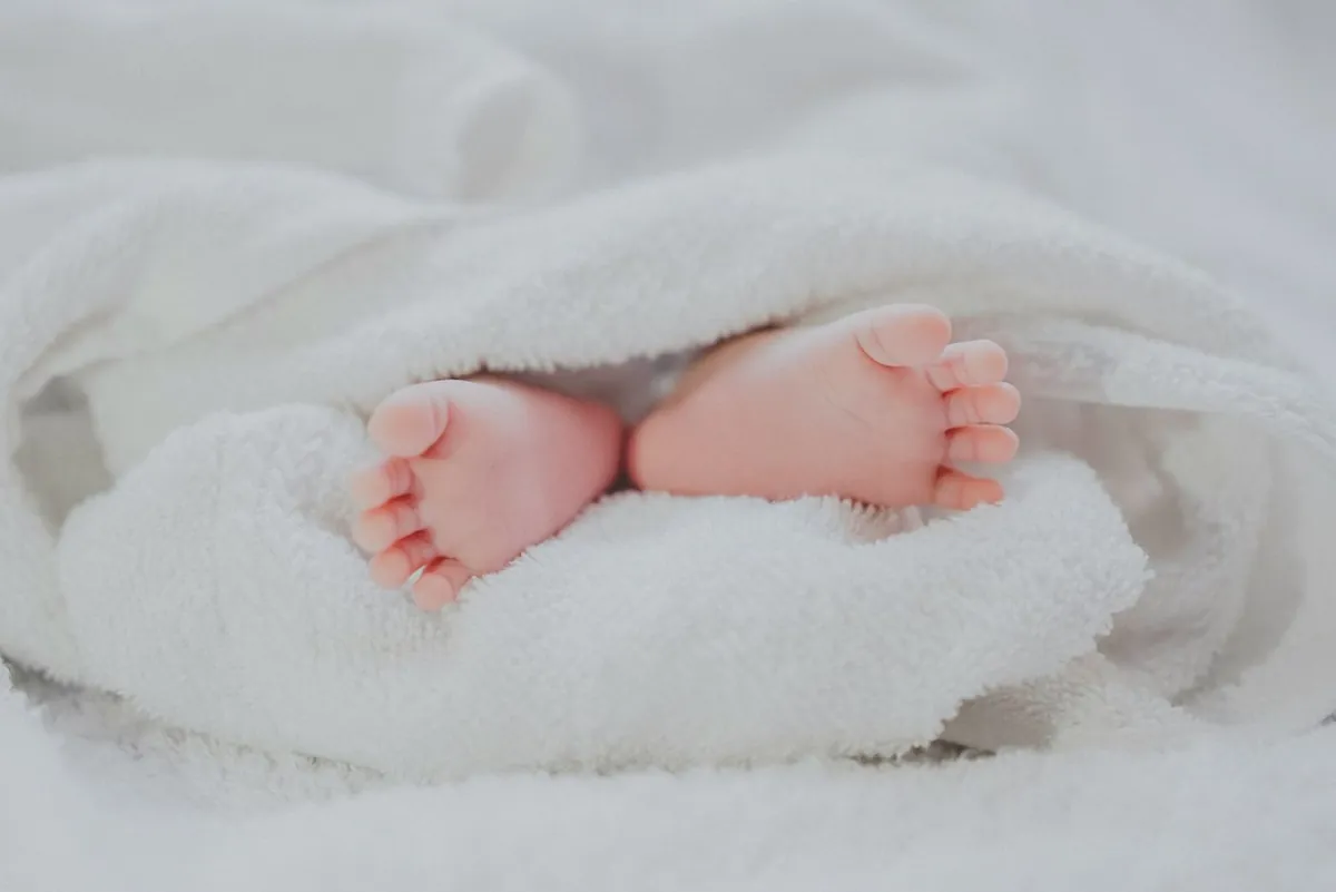 Peaceful sleeping newborn